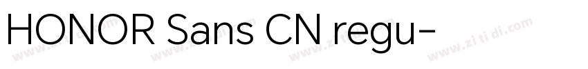 HONOR Sans CN regu字体转换